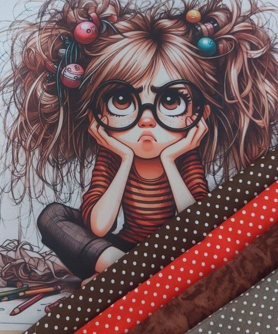 Sac patchwork "Je boude 35 x 25"