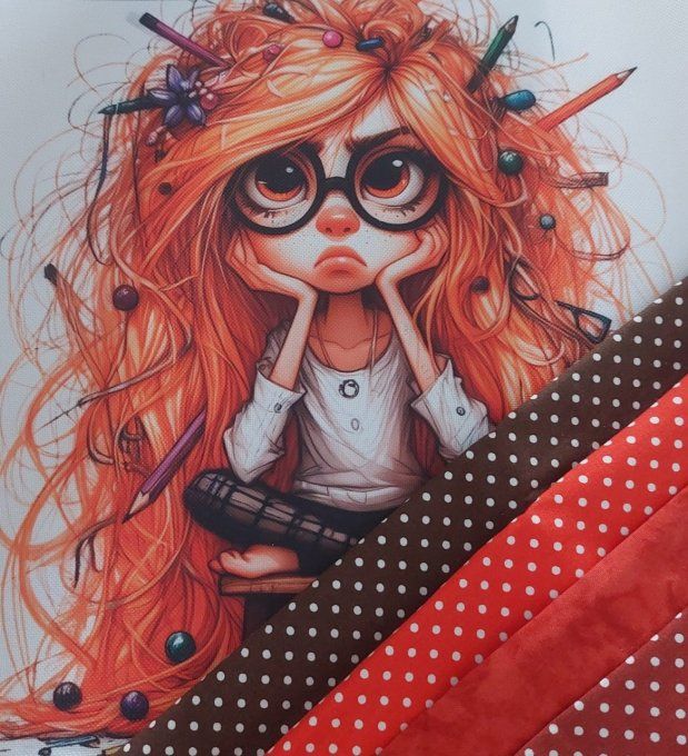 Sac patchwork "Je boude 35 x 35"
